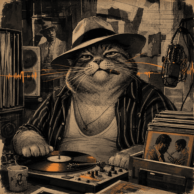 DJ Gato Paunchy broadcast portrait